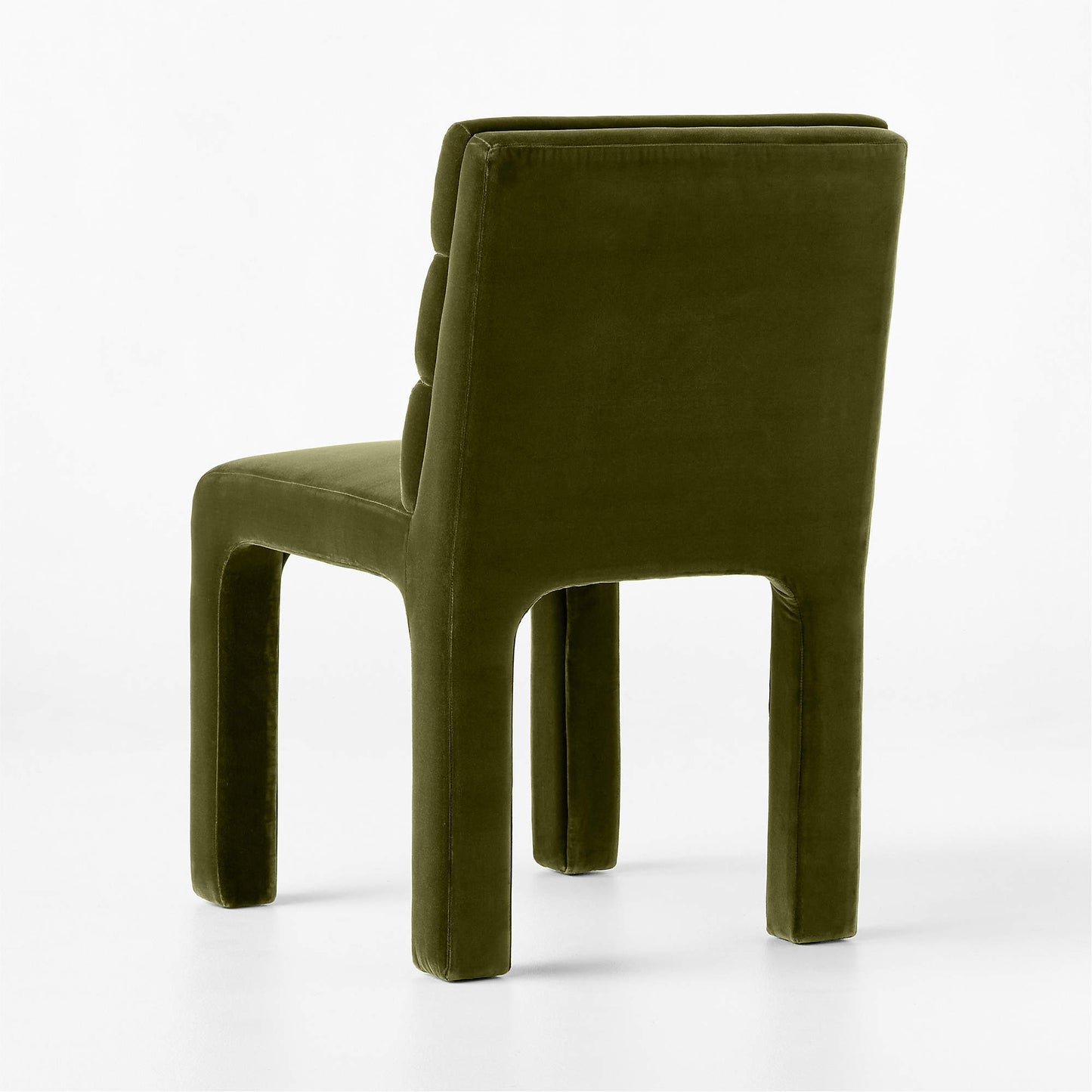 Castell Green Velvet Channel Tufted Dining Chair