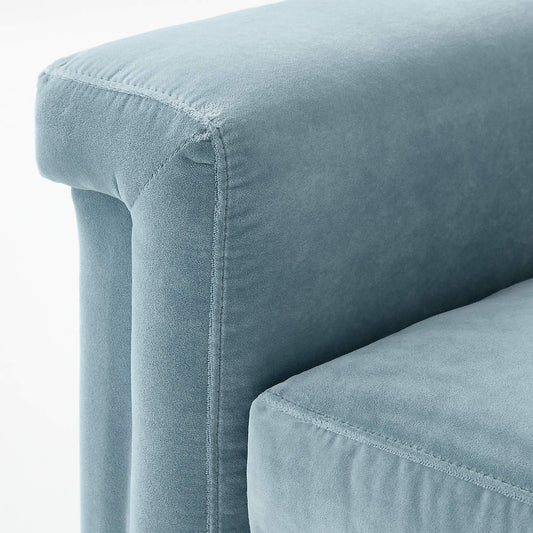 Ceva Light Blue Performance Velvet Sleeper Sofa