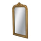 Decorative Arched Wall Mirror With Ornate Gold Crest Design