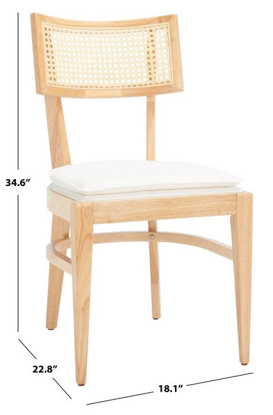 Silla de comedor de mimbre Galway