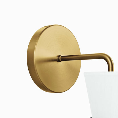 Starlight 1-Light Wall Sconce in White Polished Nickel