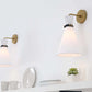 Starlight 1-Light Wall Sconce in White Polished Nickel