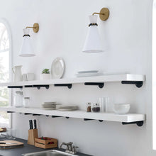 Cargar imagen en el visor de la galería, Starlight 1-Light Wall Sconce in White Polished Nickel
