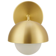 Cargar imagen en el visor de la galería, Eclipse Globe Wall Sconce in Brass
