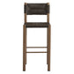 Parkland Outdoor Patio Rattan and Aluminum Bar Stools Set of 2 in Natural