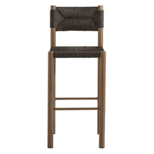 Cargar imagen en el visor de la galería, Parkland Outdoor Patio Rattan and Aluminum Bar Stools Set of 2 in Natural
