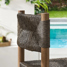 Cargar imagen en el visor de la galería, Parkland Outdoor Patio Rattan and Aluminum Bar Stools Set of 2 in Natural
