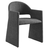 Talia Upholstered Fabric Dining Armchair in Linen
