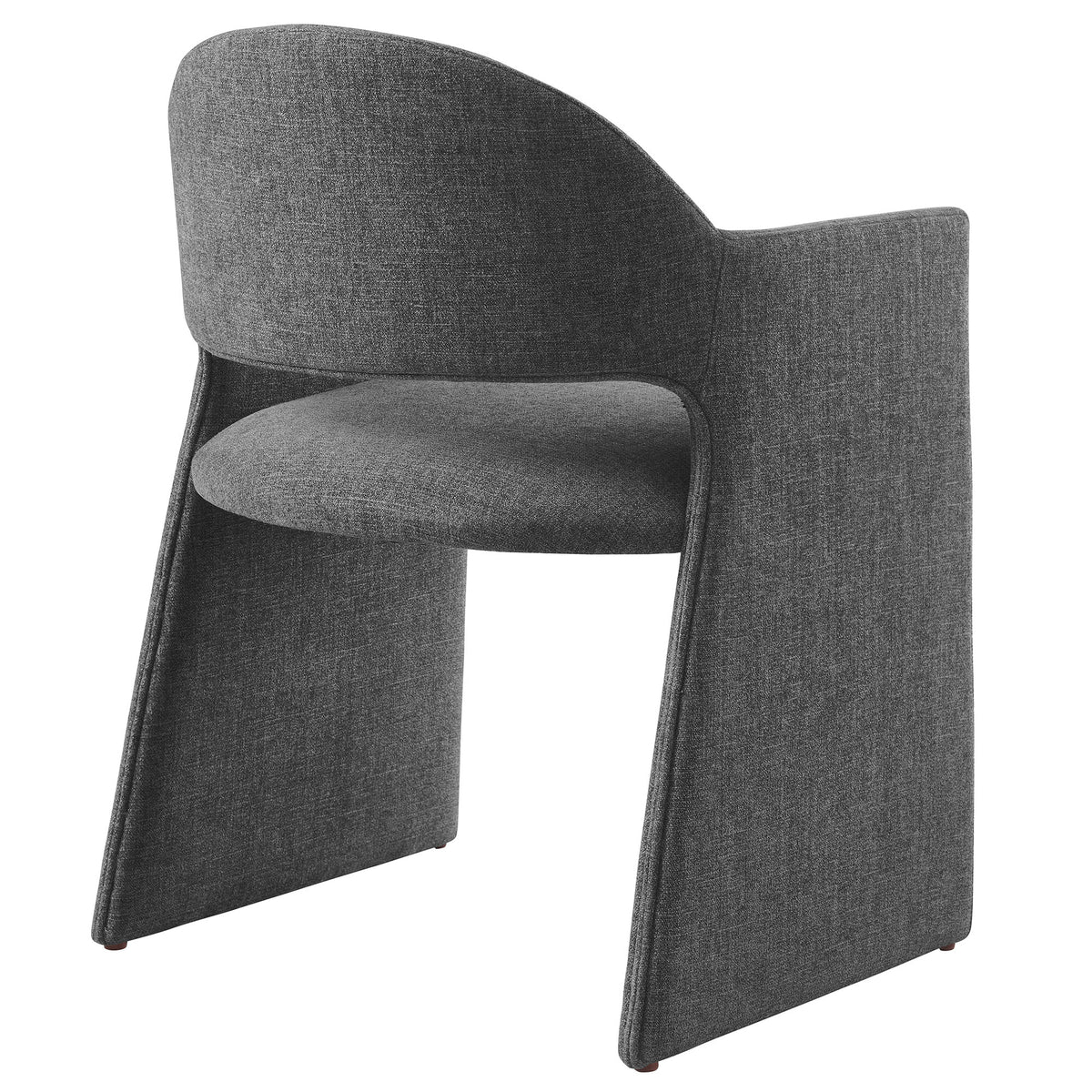 Talia Upholstered Fabric Dining Armchair in Linen