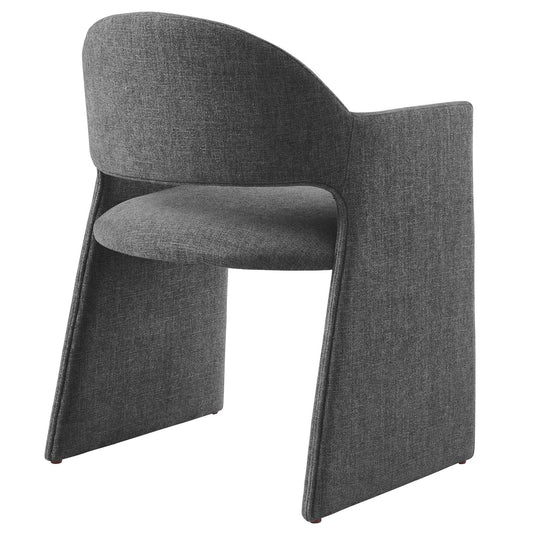 Talia Upholstered Fabric Dining Armchair in Linen