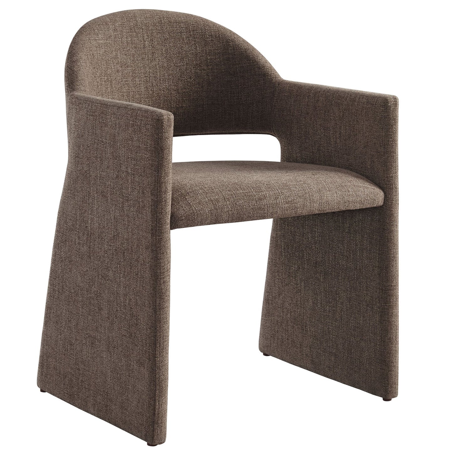 Talia Upholstered Fabric Dining Armchair in Linen