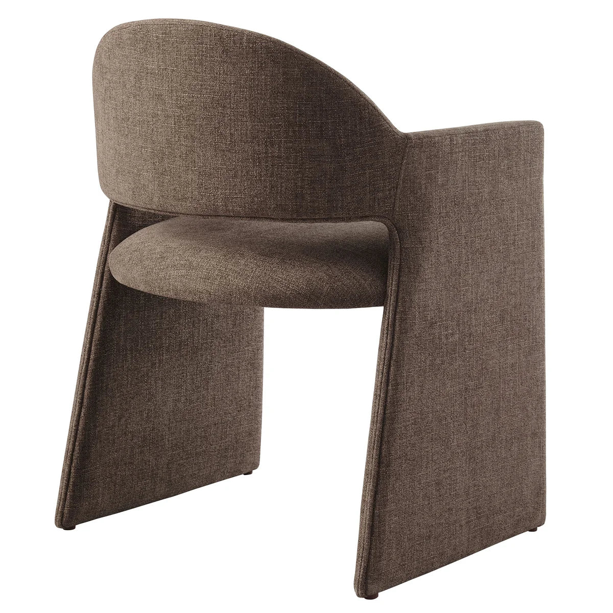 Talia Upholstered Fabric Dining Armchair in Linen