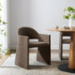 Talia Upholstered Fabric Dining Armchair in Linen