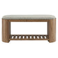 Ashby Geometric Upholstered Bench