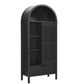Vaughn Arched Storage Display Cabinet in Black