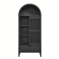 Vaughn Arched Storage Display Cabinet in Black