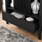 Vaughn Arched Storage Display Cabinet in Black