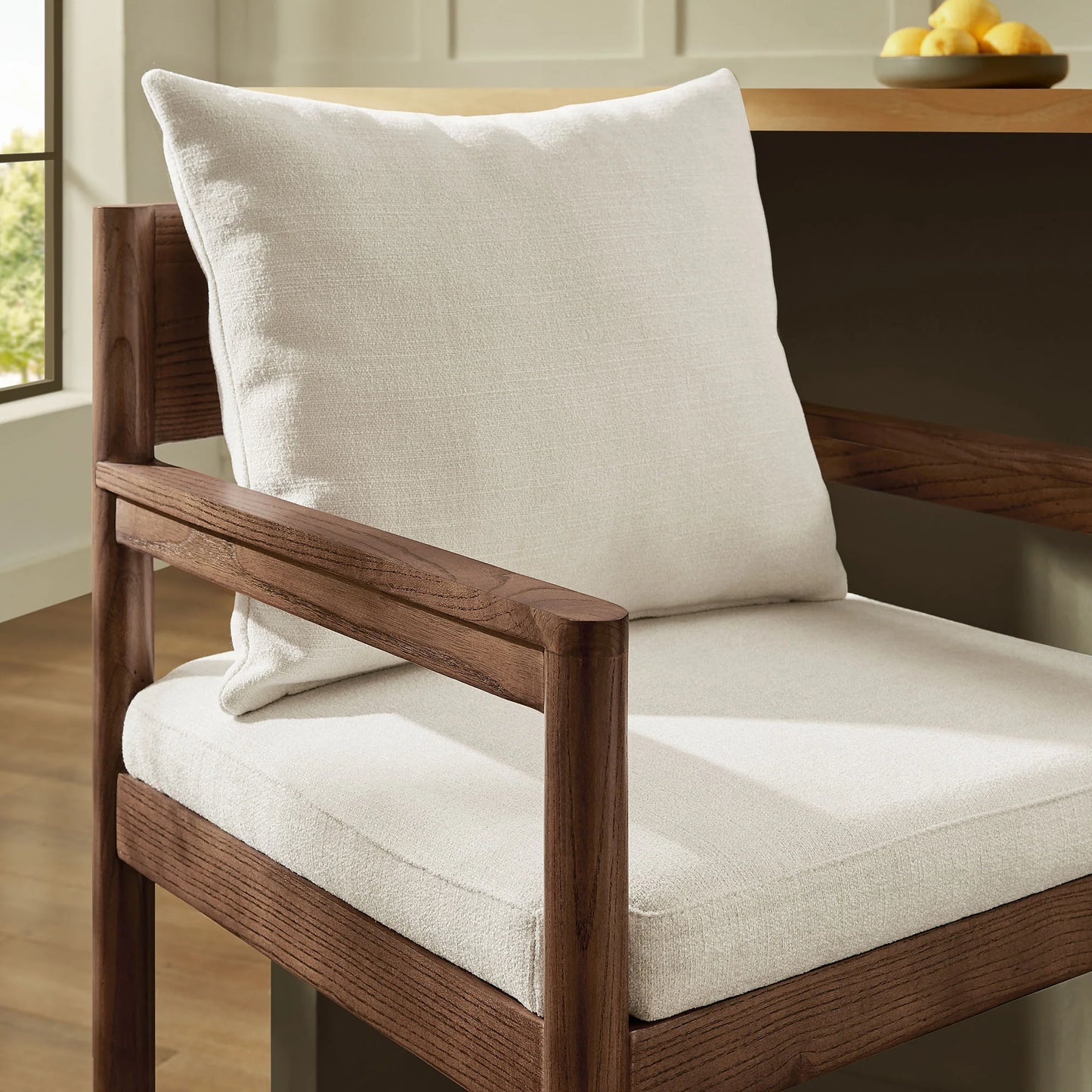 Remington Wood Bar Stool in Salt