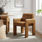 Daven Vegan Leather Dining Armchair in Canyon