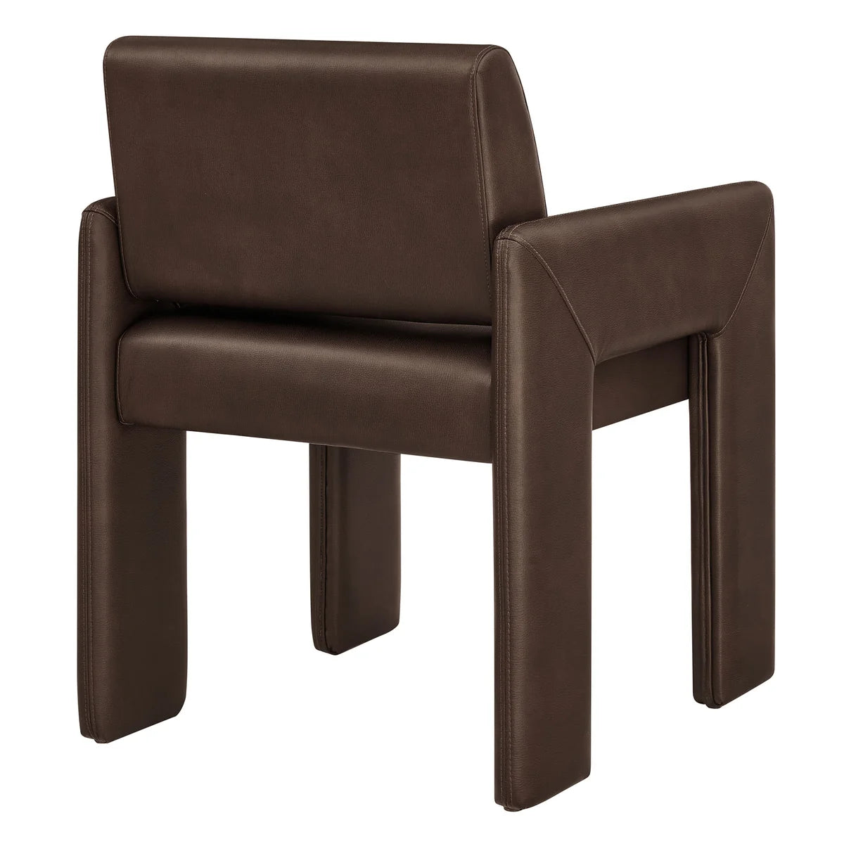 Daven Vegan Leather Dining Armchair in Canyon