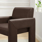 Daven Vegan Leather Dining Armchair in Canyon