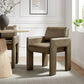 Daven Vegan Leather Dining Armchair in Canyon