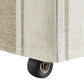 Tessera Striped Slipcovered Dining Side Chair in Tan Stripe