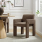 Daven Fabric Upholstered Dining Chair in Copper