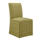 Aster Linen Cotton Blend Slipcovered Dining Chairs Set of 2