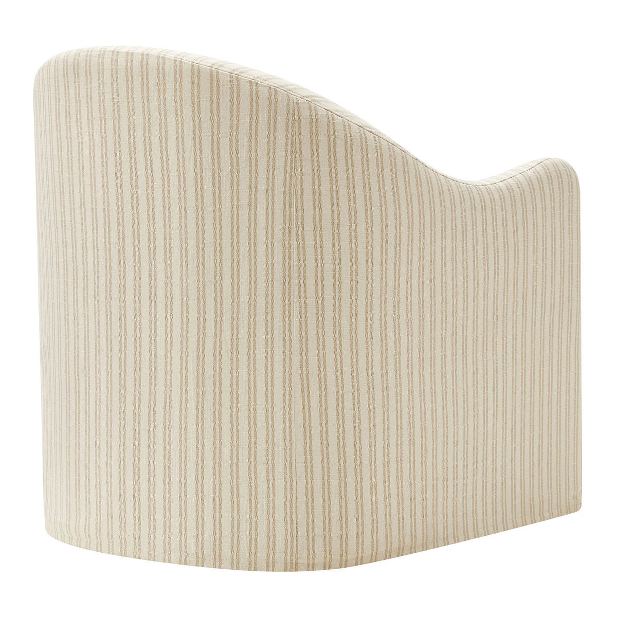 Bardot Slipcovered Striped Accent Chair