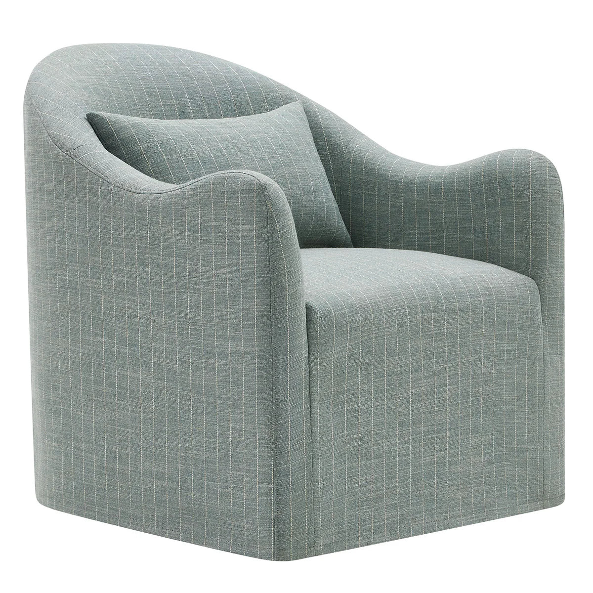 Bardot Slipcovered Striped Accent Chair