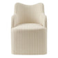 Cordelle Linen Blend Swivel Dining Chair