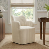 Cordelle Linen Blend Swivel Dining Chair