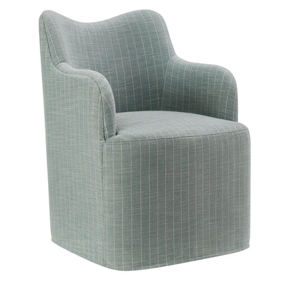 Cordelle Linen Blend Swivel Dining Chair