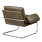 Ansel Vegan Leather Accent Chair in Toast