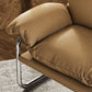 Ansel Vegan Leather Accent Chair in Toast
