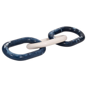 21" Desta Blue Resin Link Chain