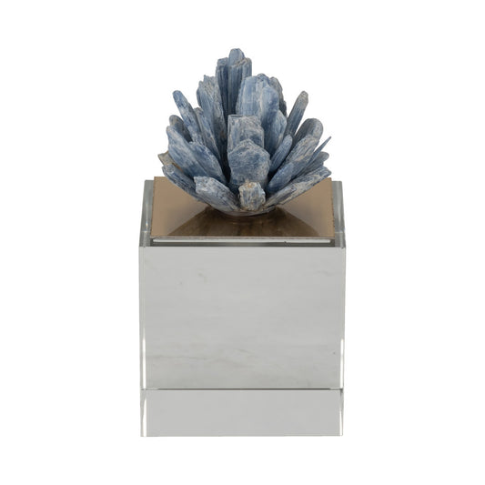 6" Julia Medium Blue Stone Crystal Block