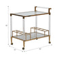 32" LUSHLEY ACRYLIC DRINK CART