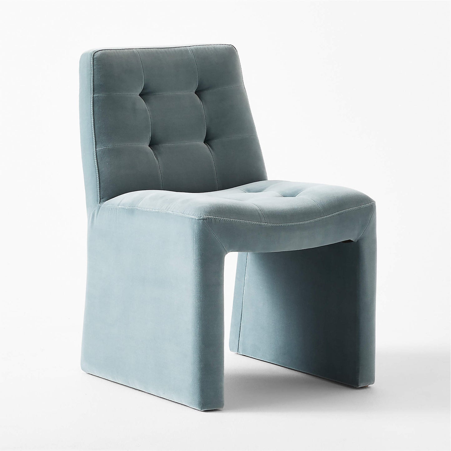 Hank Tufted Charcoal Grey Velvet Dining Chair