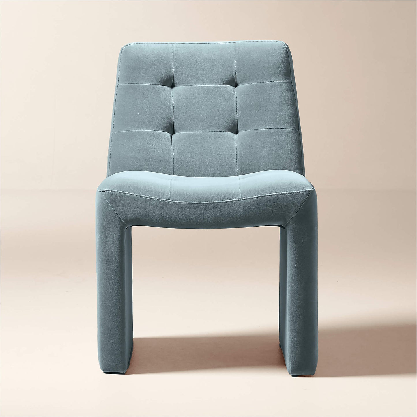 Hank Tufted Charcoal Grey Velvet Dining Chair