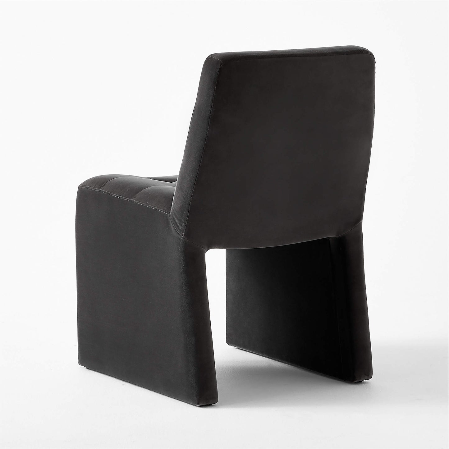 Hank Tufted Charcoal Grey Velvet Dining Chair