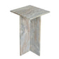 Decorative Geometric Marble Side Table