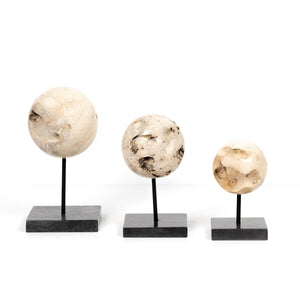 Organic Stone Sculpture Set de 3