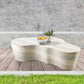 Monza Travertine Finish Indoor/Outdoor Concrete Coffee Table