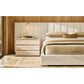 Modena Fabric Vertical Channel Extended Panel Platform Bed