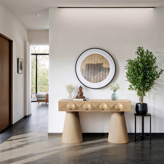 Bracciano Oak Veneer Console Table