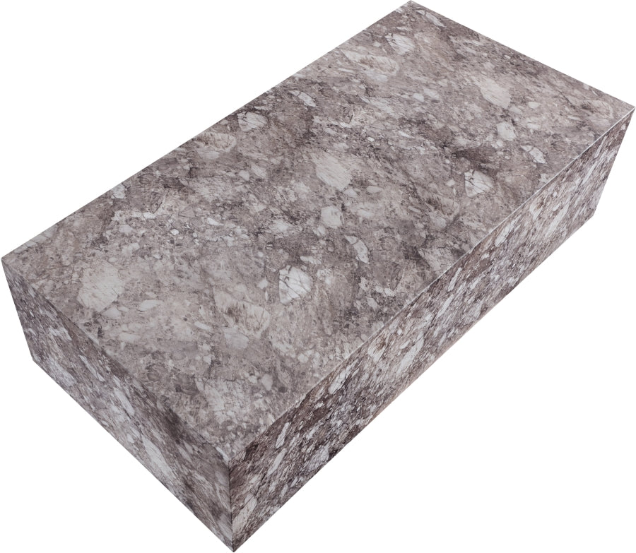 Piazza Marble Finish Indoor/Outdoor Concrete Coffee Table