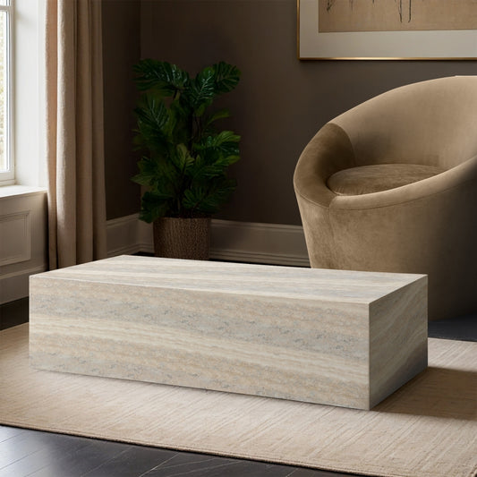 Piazza Marble Finish Indoor/Outdoor Concrete Coffee Table