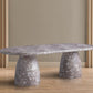 Cosenza 96" Marble Finish Indoor/Outdoor Concrete Dining Table